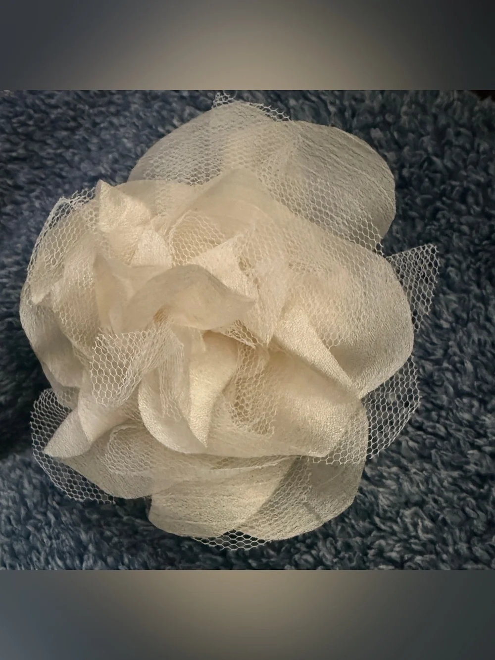 Ivory Fabric Flower Hair Clip - Women Accessories